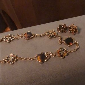 Matching Set Tory Burch Earrings and Necklace